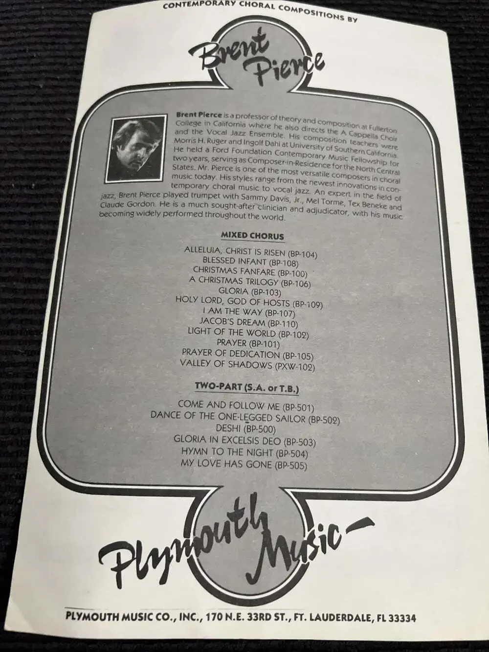Hymn To The Night By Brent Pierce Sheet Music